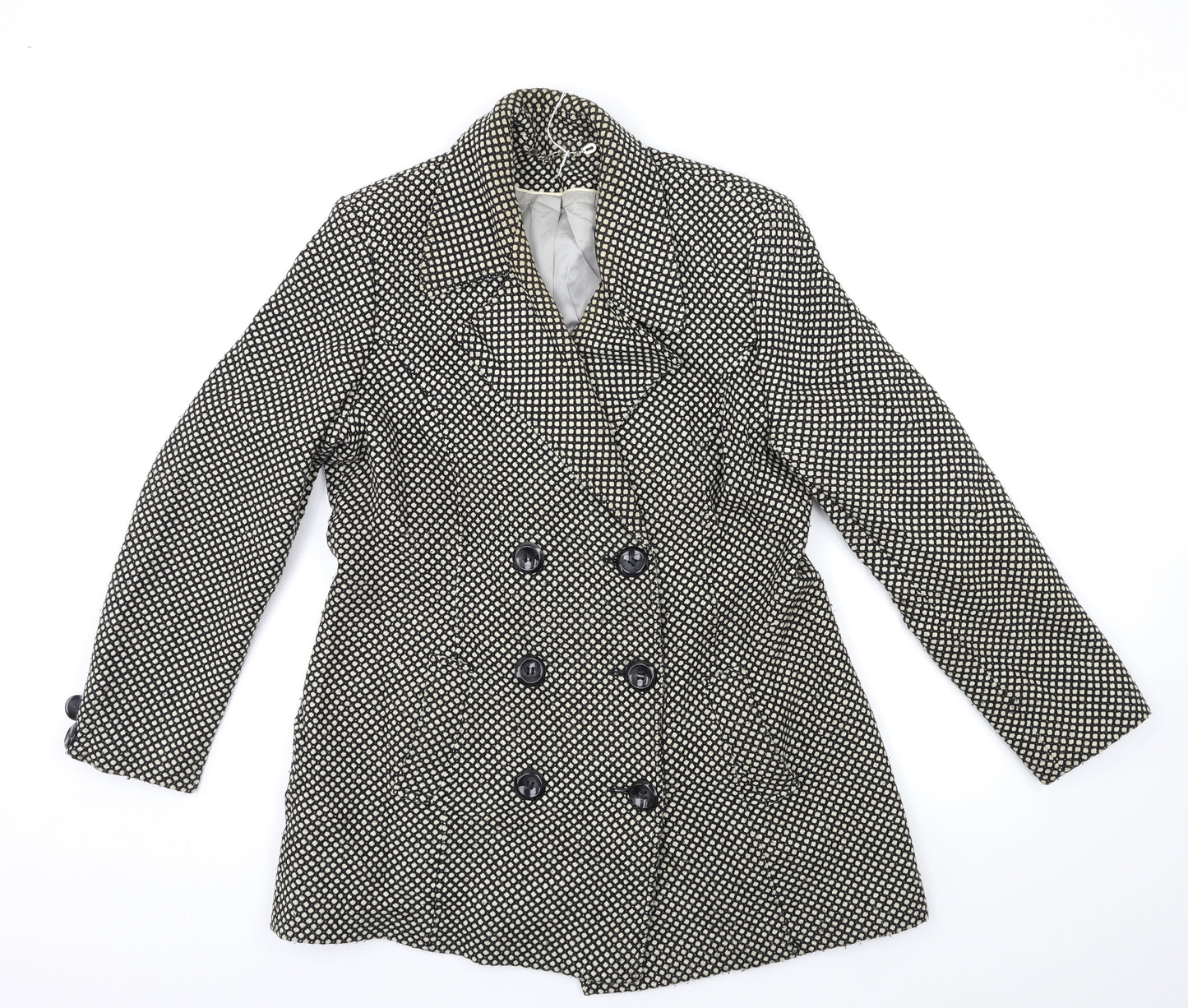 Berkertex Womens Black   Overcoat Coat Size 14
