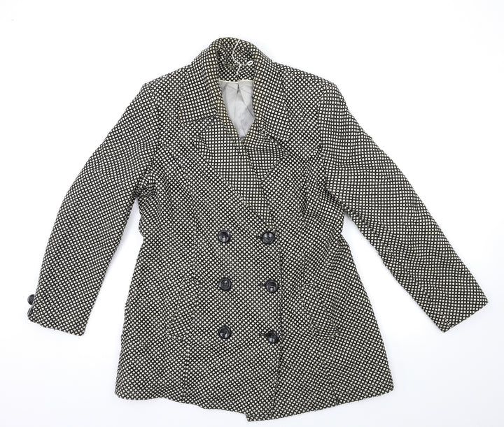 Berkertex Womens Black   Overcoat Coat Size 14