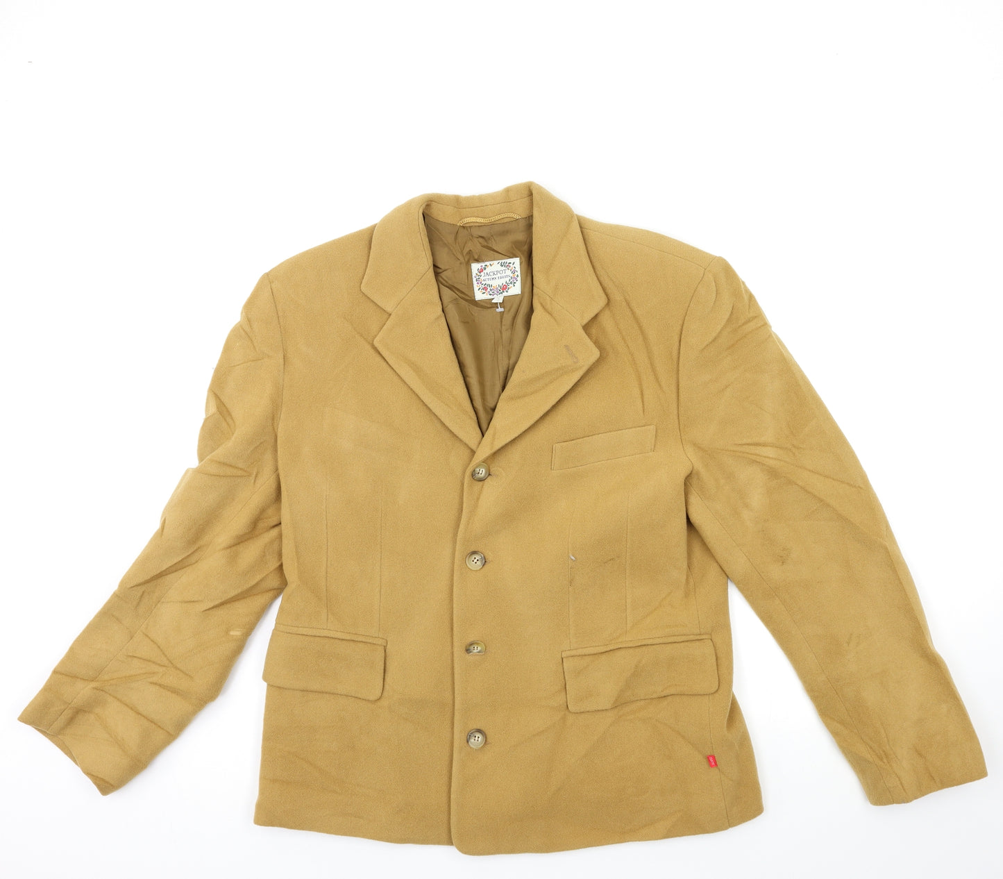 Jackpot Womens Beige   Biker Coat Size L