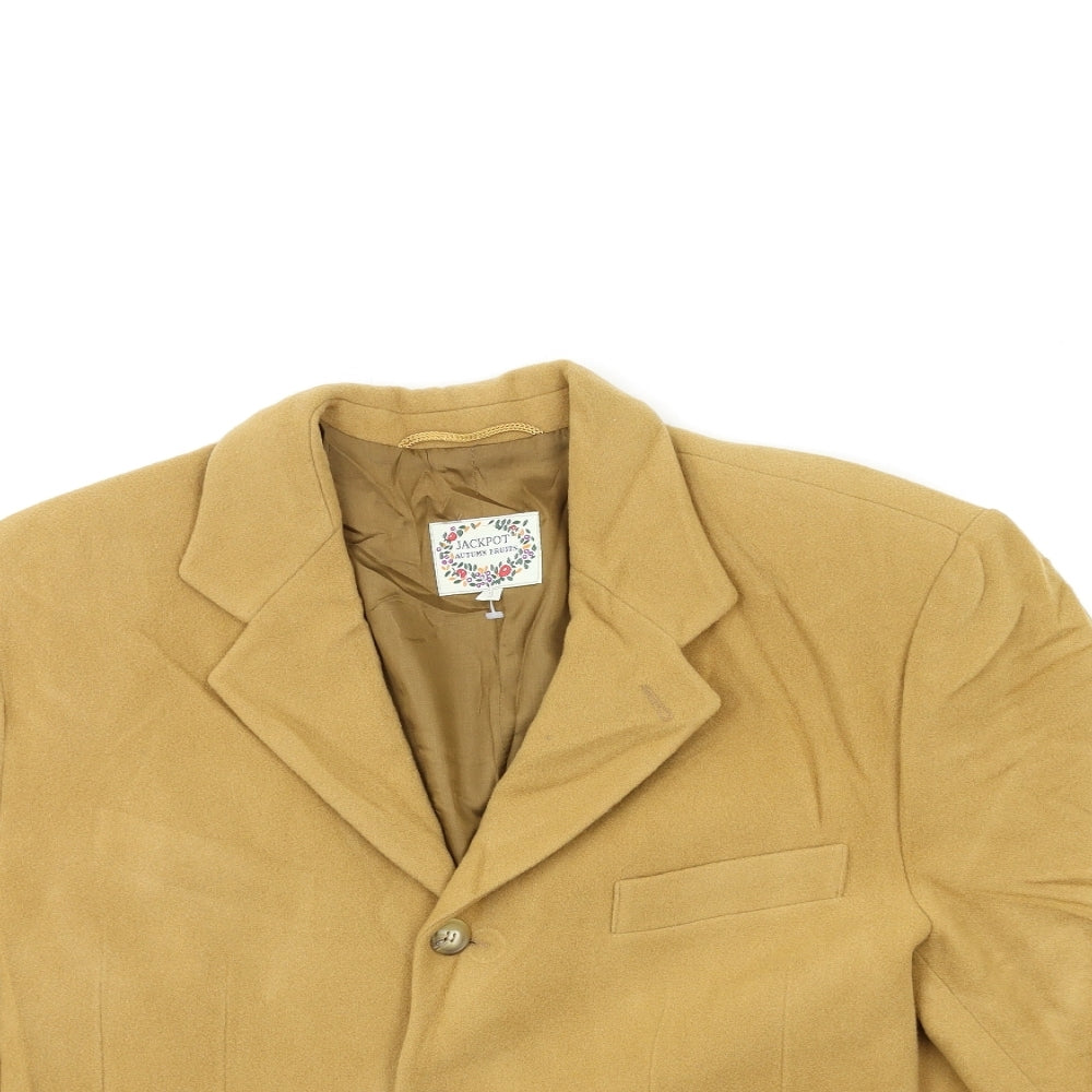 Jackpot Womens Beige   Biker Coat Size L
