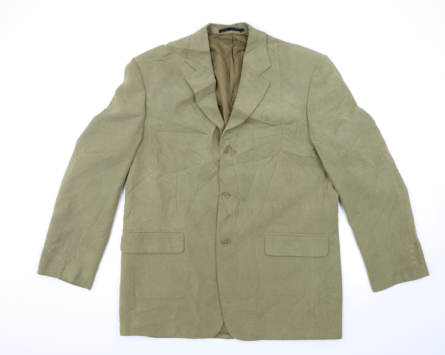 Preworn Mens Green   Jacket Suit Jacket Size XL