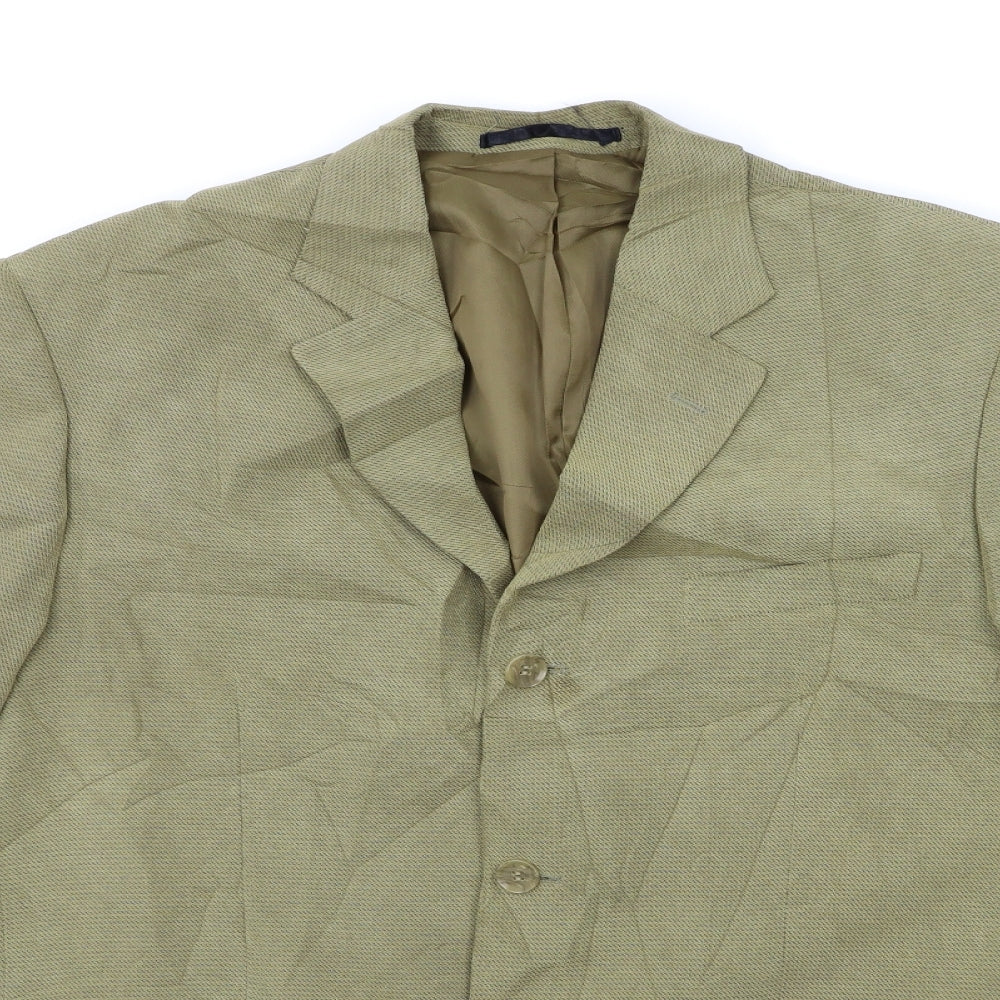 Preworn Mens Green   Jacket Suit Jacket Size XL