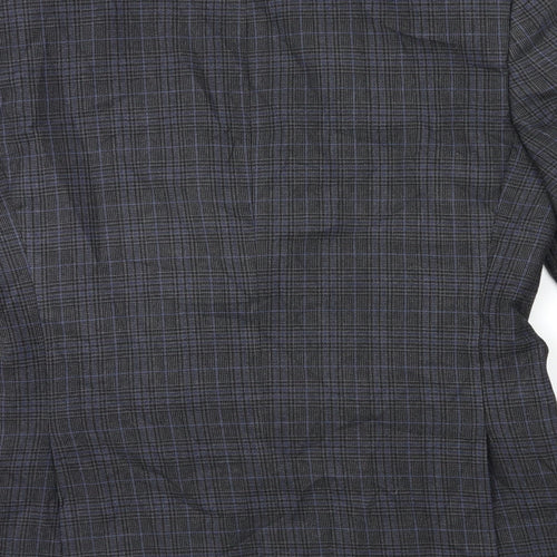 Marks and Spencer Mens Blue Check  Jacket Suit Jacket Size 40