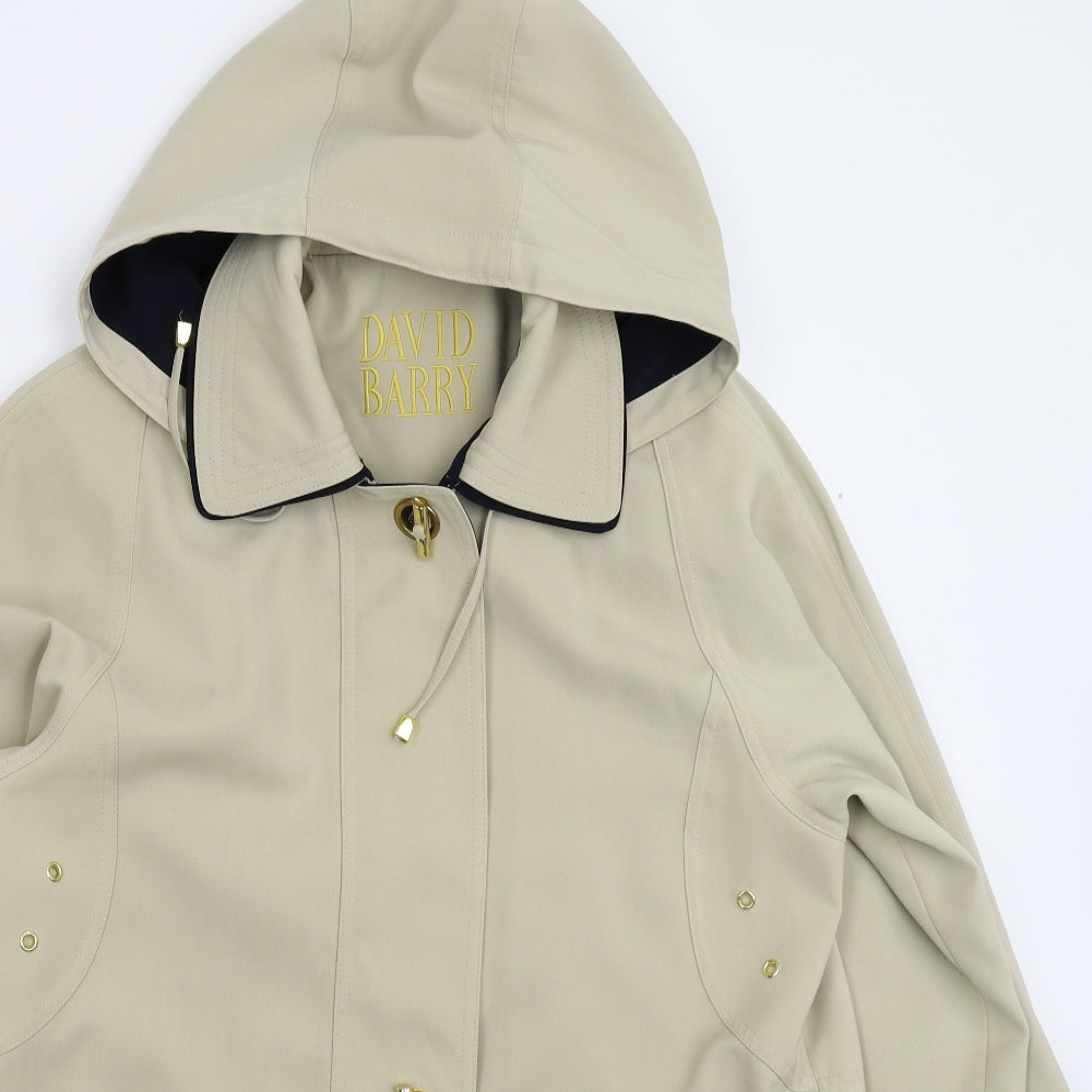 David Barry Womens Beige   Jacket Coat Size 12