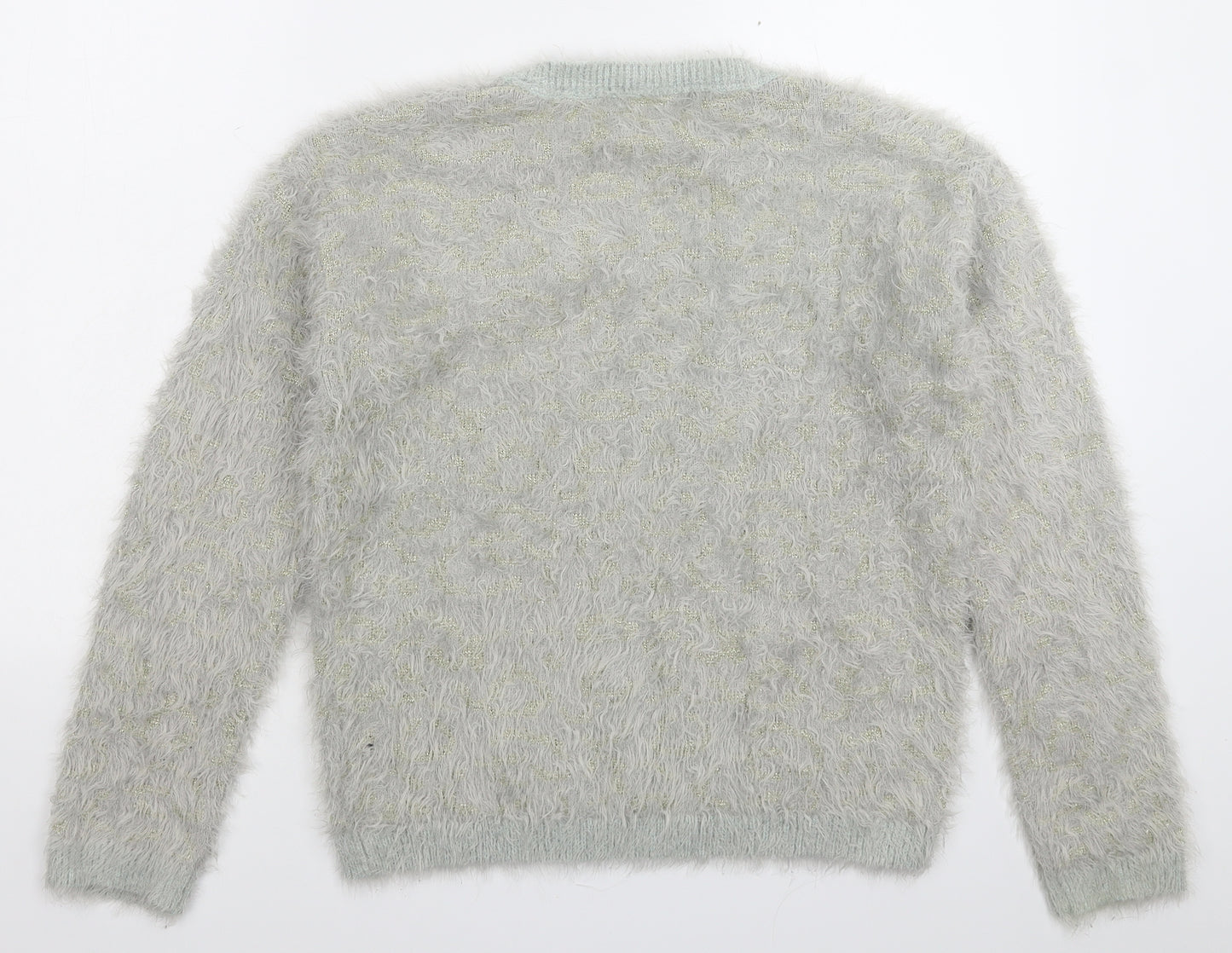 Papaya Womens Grey  Knit Pullover Jumper Size M