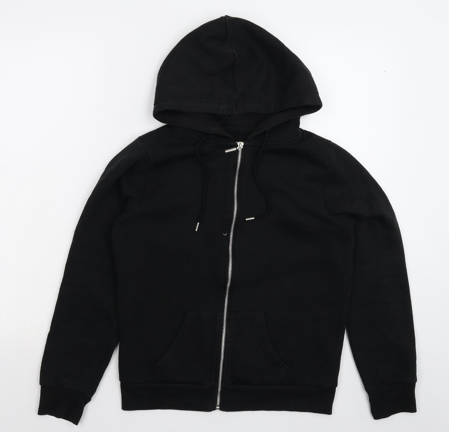 Primark Womens Black   Full Zip Hoodie Size 8
