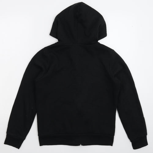 Primark Womens Black   Full Zip Hoodie Size 8