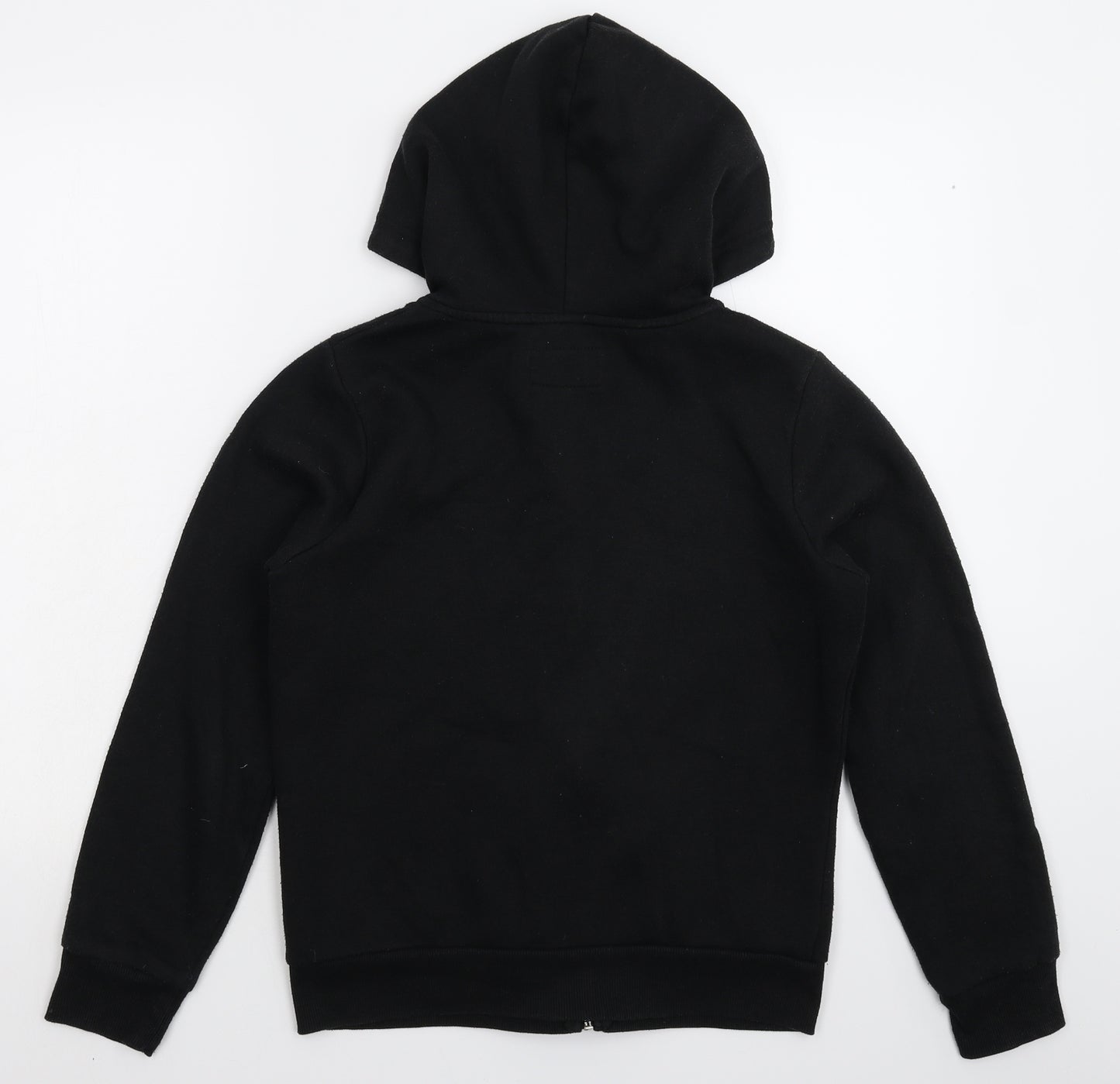 Primark Womens Black   Full Zip Hoodie Size 8