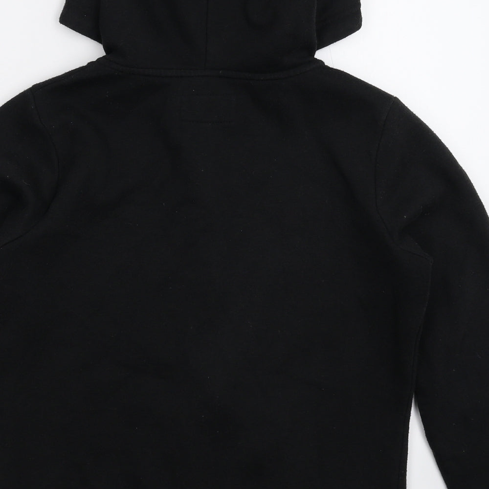 Primark Womens Black   Full Zip Hoodie Size 8