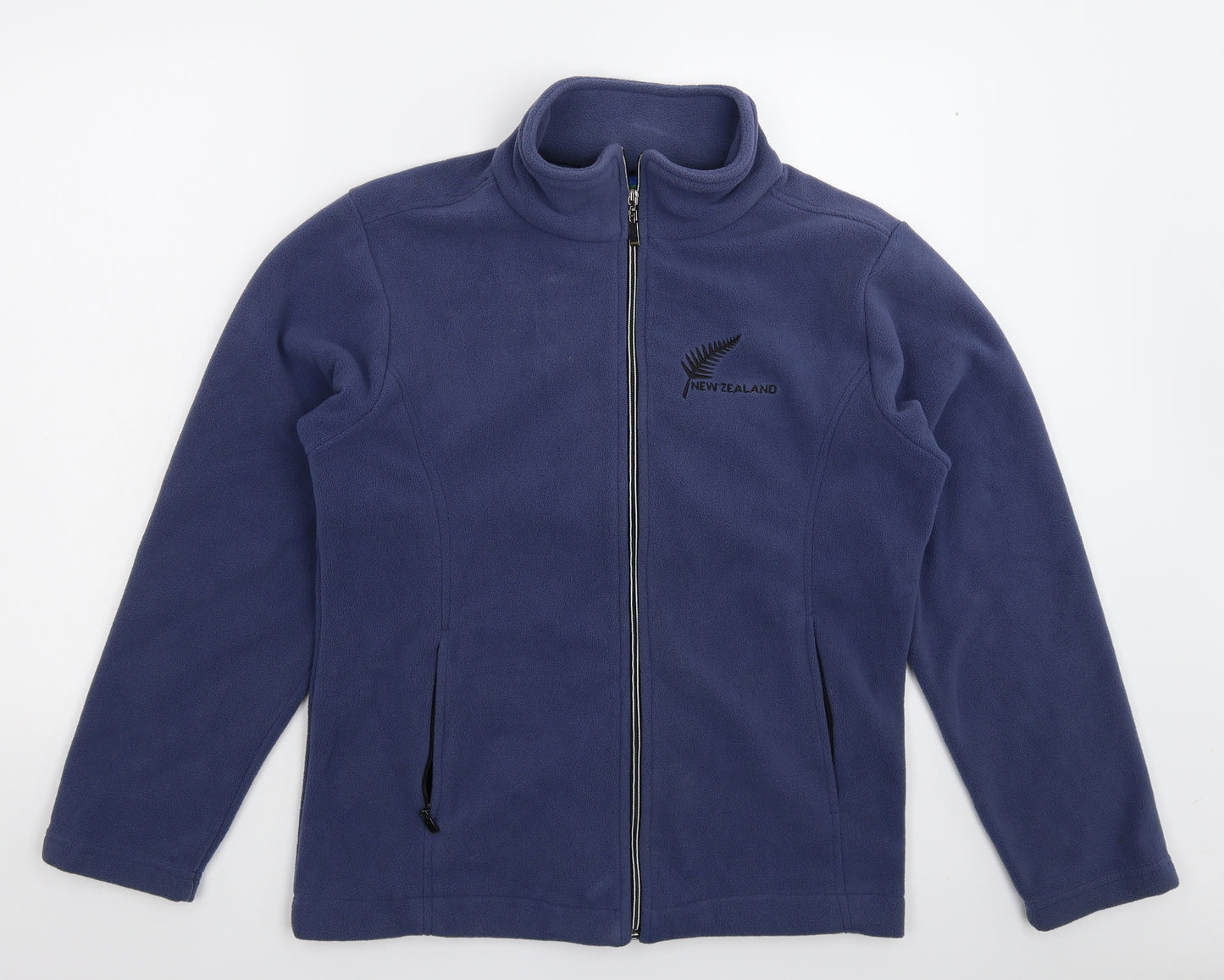 Planet New Zealand Womens Blue  Fleece Jacket  Size M