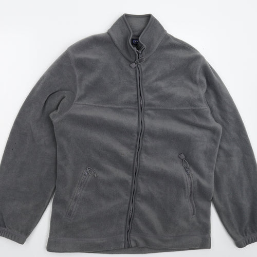 Zantos Mens Grey  Fleece Jacket  Size M