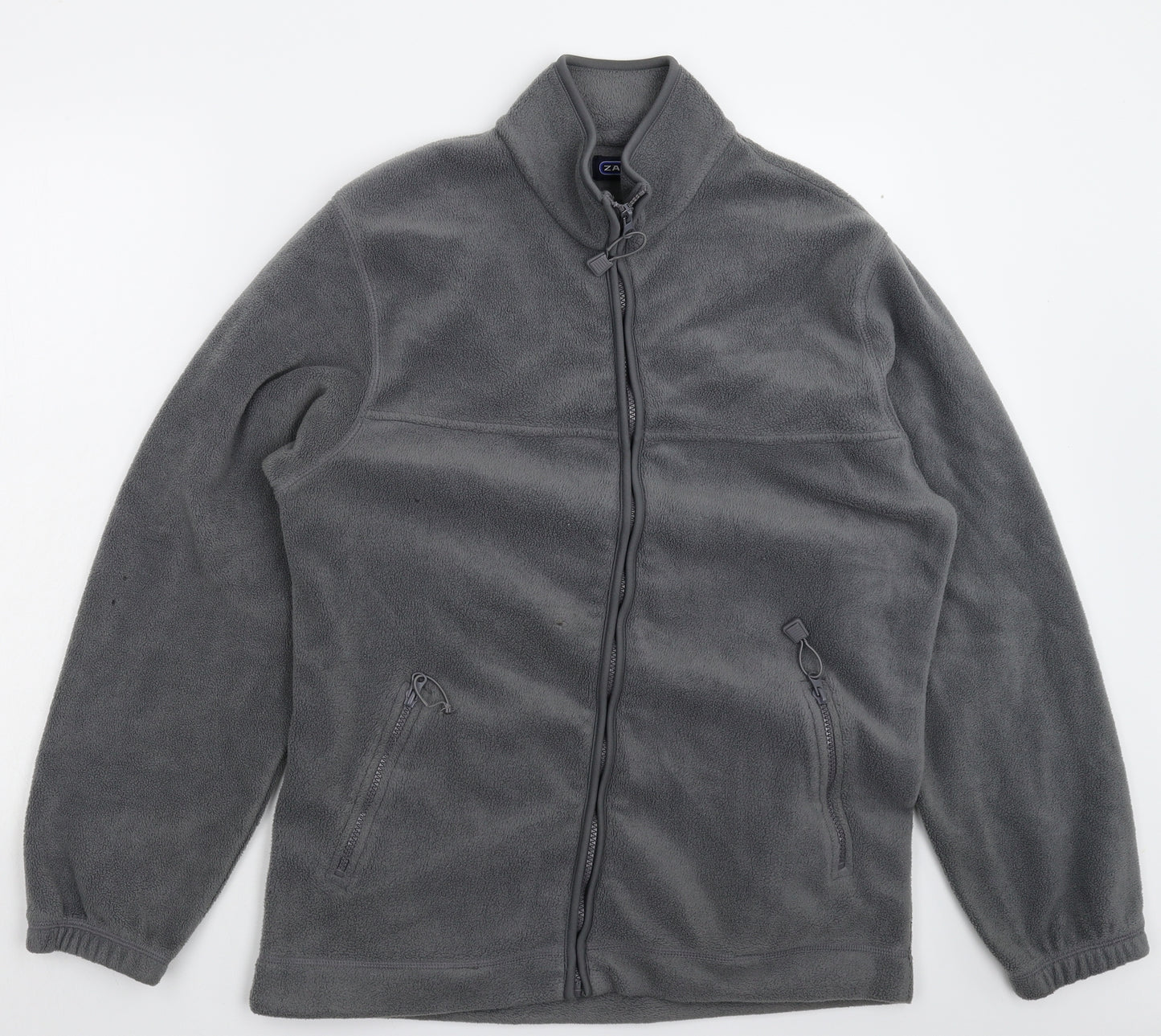 Zantos Mens Grey  Fleece Jacket  Size M