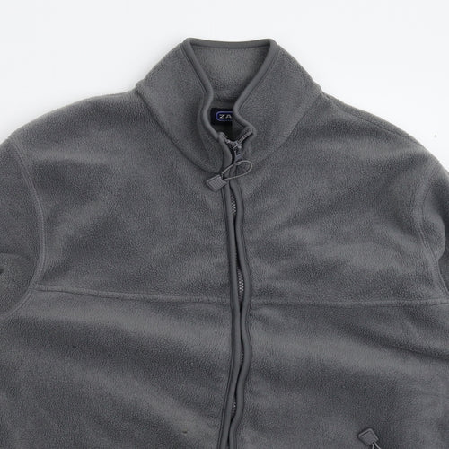 Zantos Mens Grey  Fleece Jacket  Size M