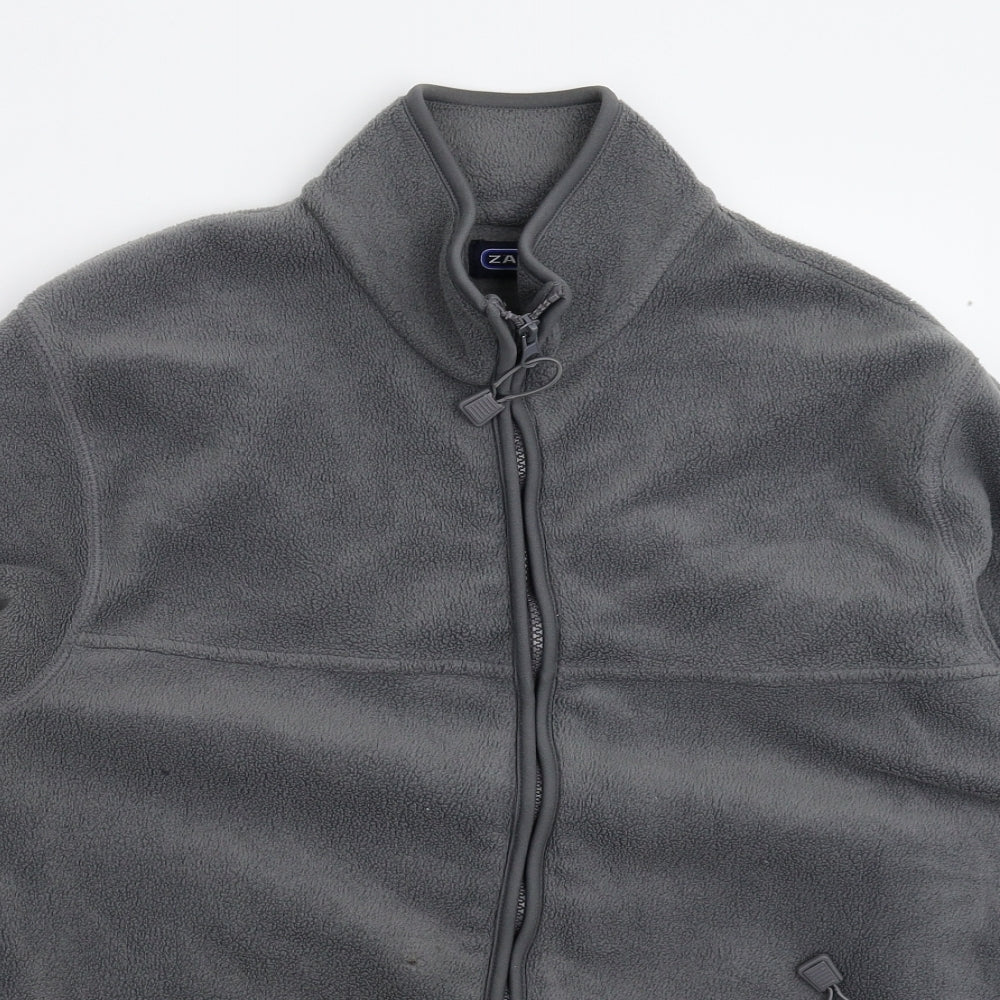 Zantos Mens Grey  Fleece Jacket  Size M