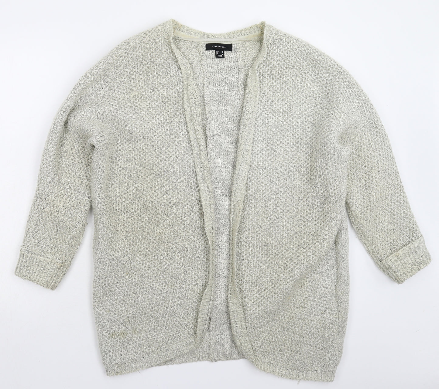 Atmosphere Womens Grey  Knit Cardigan Jumper Size 10  - Oversized