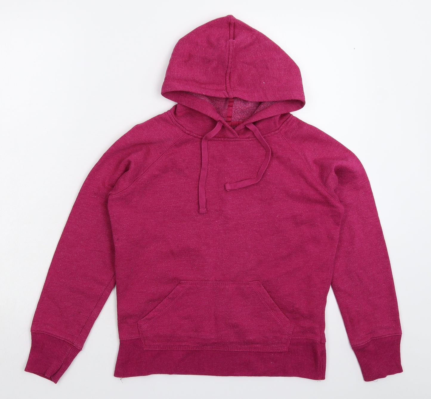 Denim & Co. Womens Pink   Pullover Hoodie Size 10