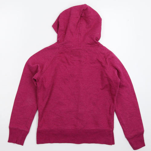 Denim & Co. Womens Pink   Pullover Hoodie Size 10
