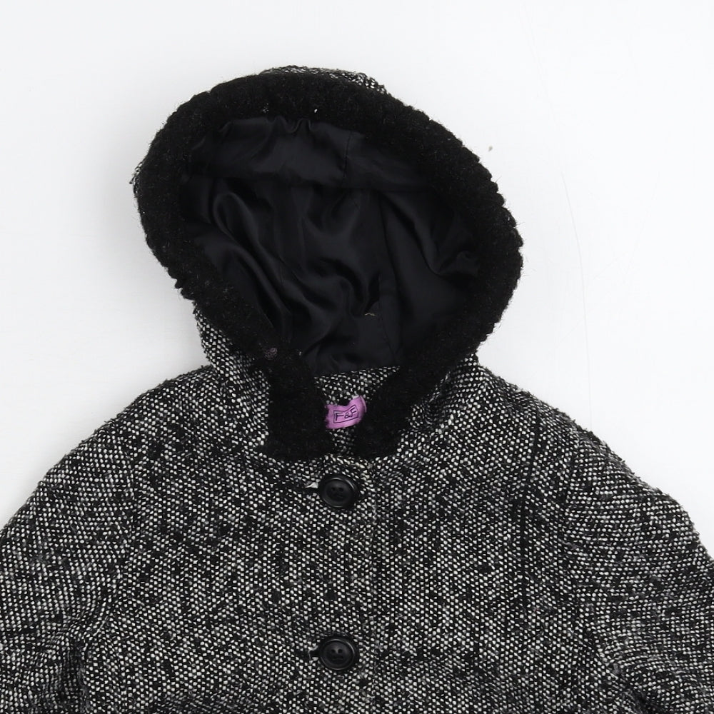 F&F Girls Grey   Jacket Coat Size 3-4 Years