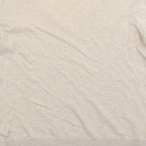 New Look Womens Beige  Knit Pullover Jumper Size 14
