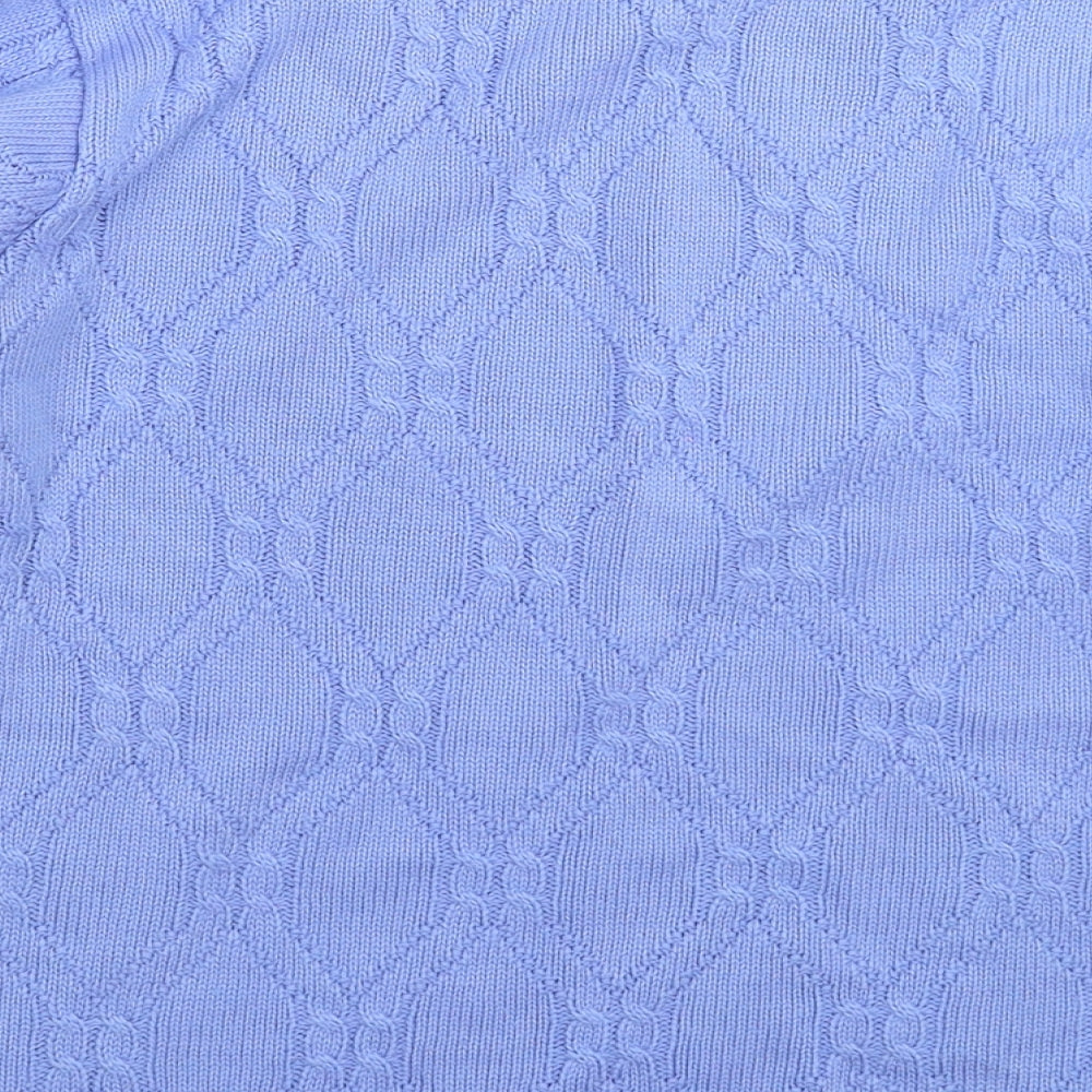 Beau Monde Womens Blue  Knit Pullover Jumper Size 12