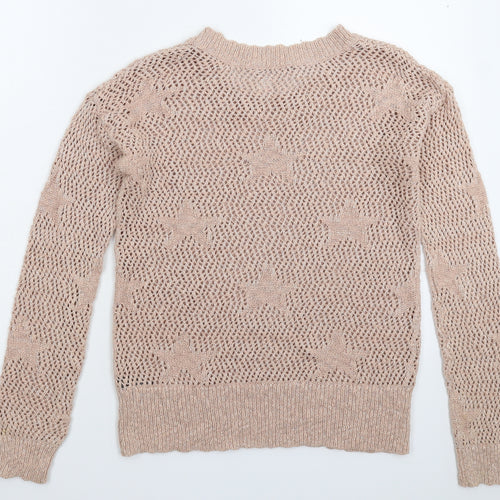 George Womens Pink  Knit Pullover Jumper Size 12
