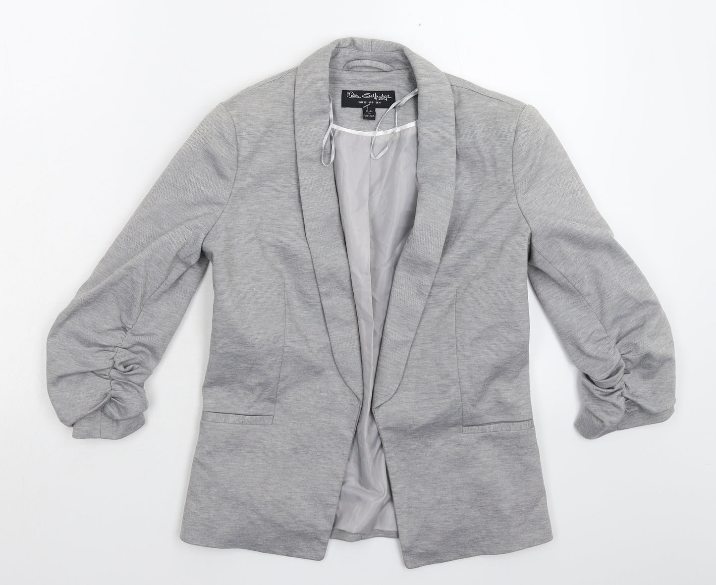 Miss Selfridge Womens Grey   Jacket Blazer Size 4