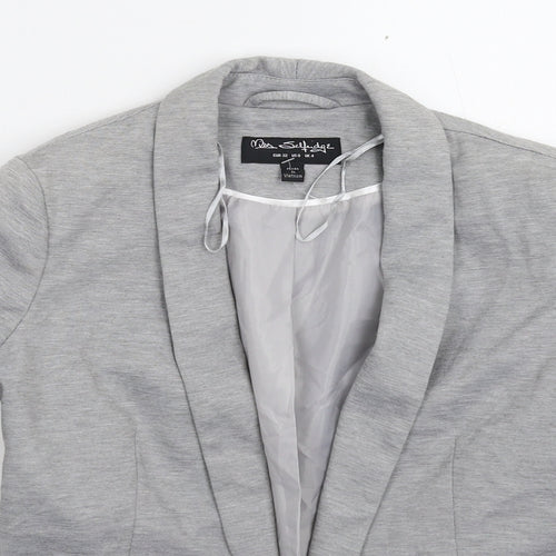 Miss Selfridge Womens Grey   Jacket Blazer Size 4