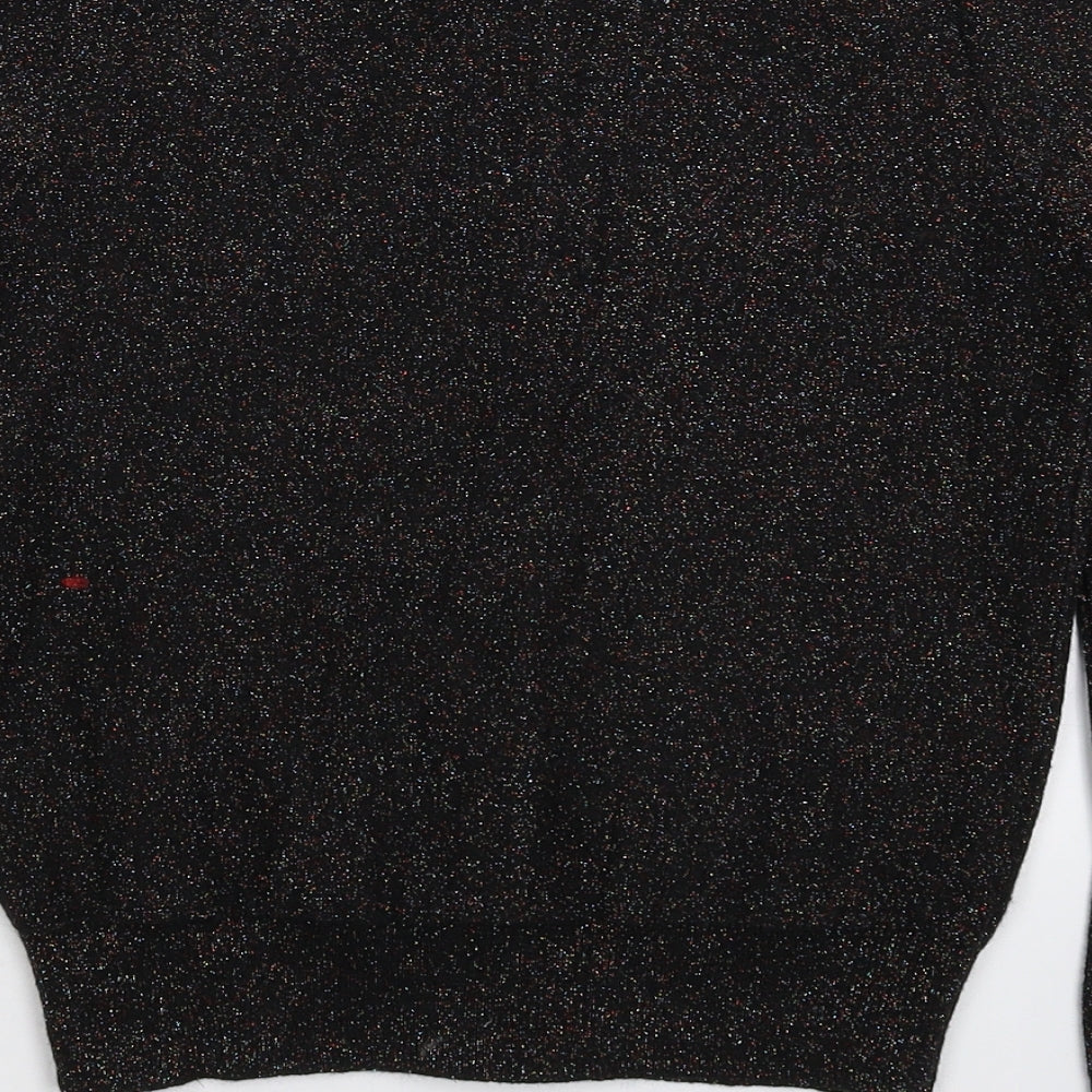 Hobbs Womens Black  Knit Cardigan Jumper Size XS