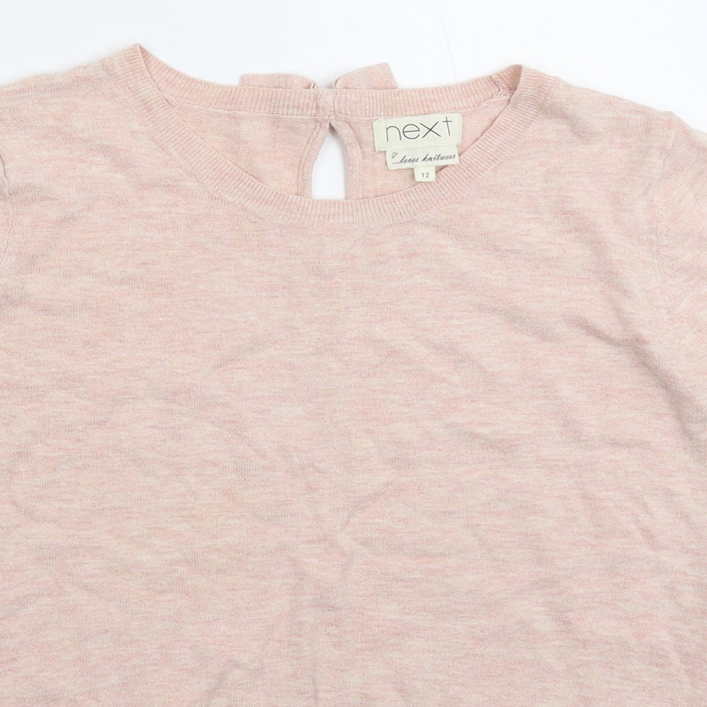NEXT Womens Pink  Knit Pullover Jumper Size 12