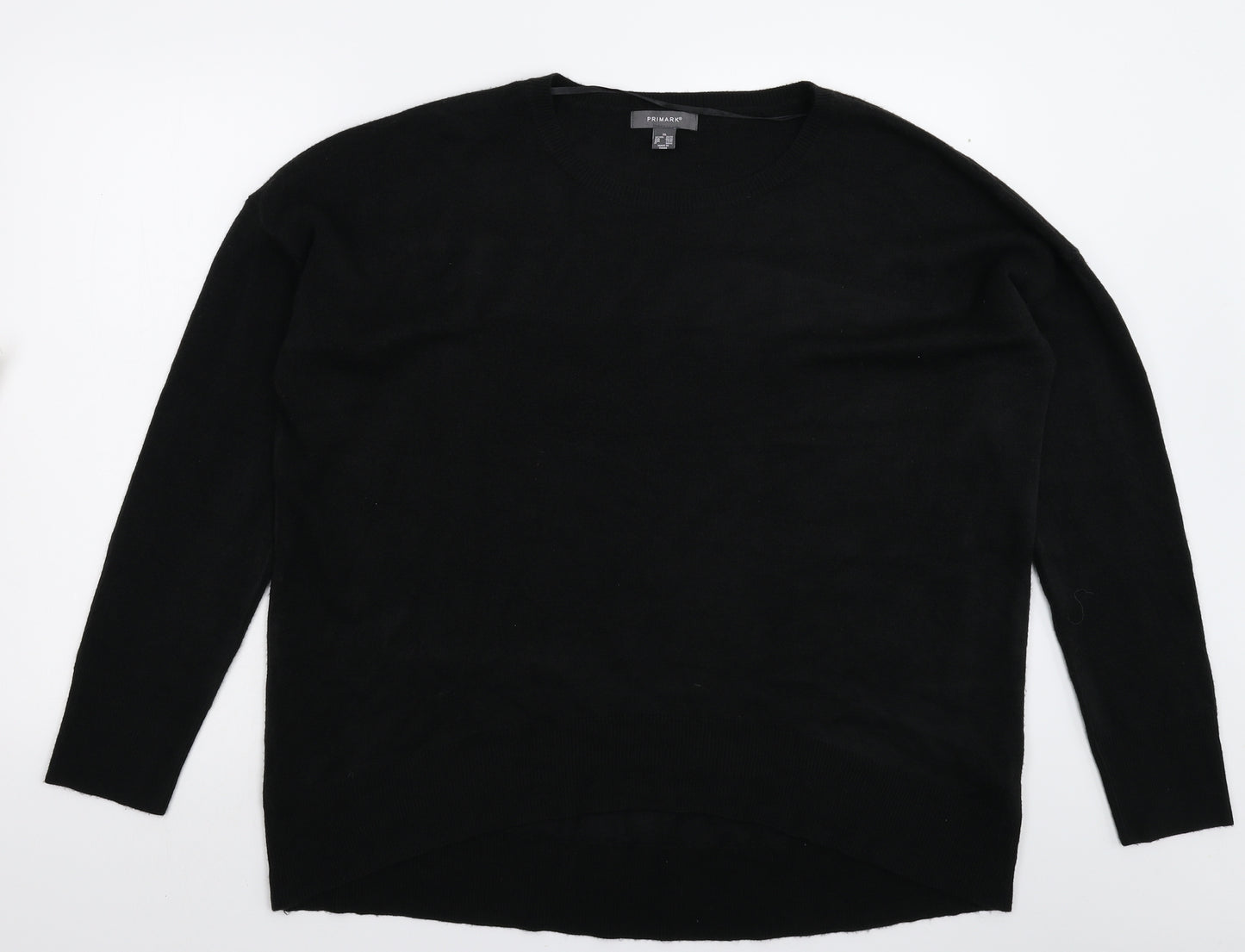 Primark Womens Black  Knit Pullover Jumper Size 20
