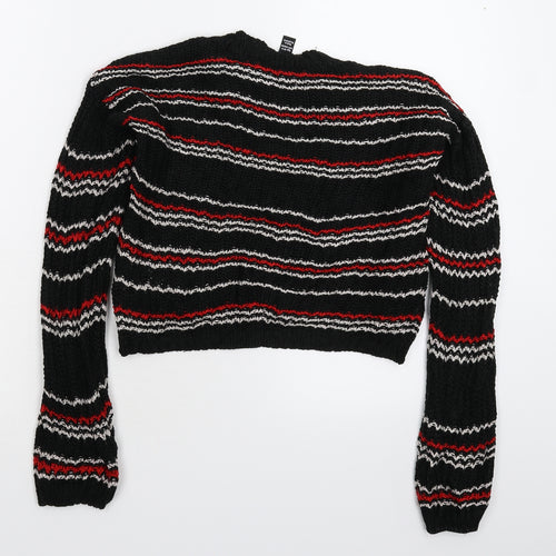 New Look Girls Beige Striped Knit Pullover Jumper Size 10-11 Years
