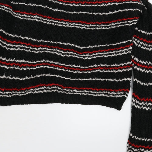 New Look Girls Beige Striped Knit Pullover Jumper Size 10-11 Years