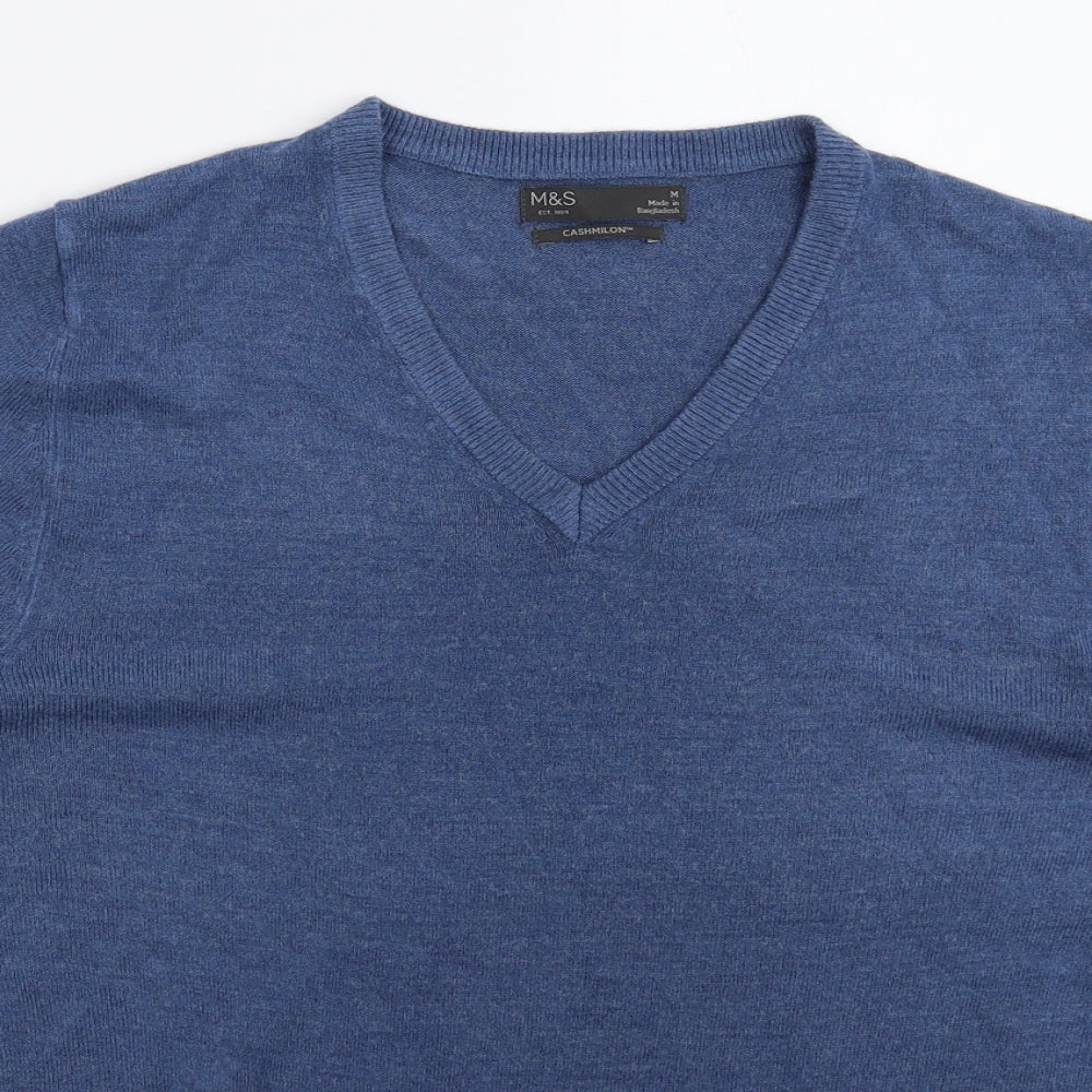 Marks and Spencer Mens Blue  Knit Pullover Jumper Size M