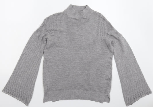 Front view of F&F women’s grey knit jumper, size UK 12