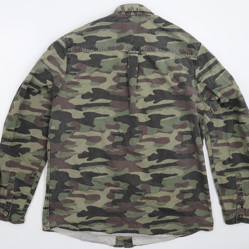Topman Mens Multicoloured Camouflage  Jacket  Size L  - Overshirt