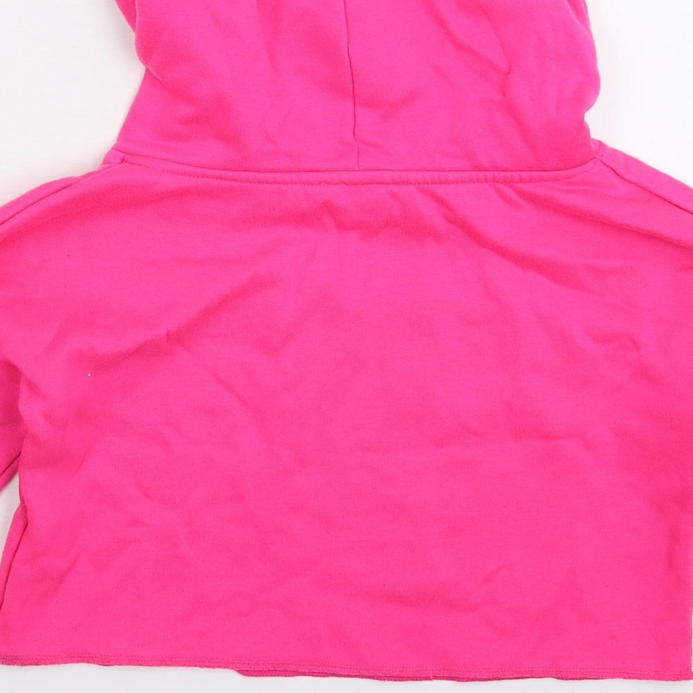 Pineapple Girls Pink   Pullover Hoodie Size 9-10 Years  - Cropped