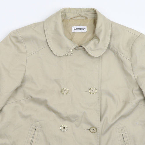 George Womens Beige   Jacket Coat Size 16
