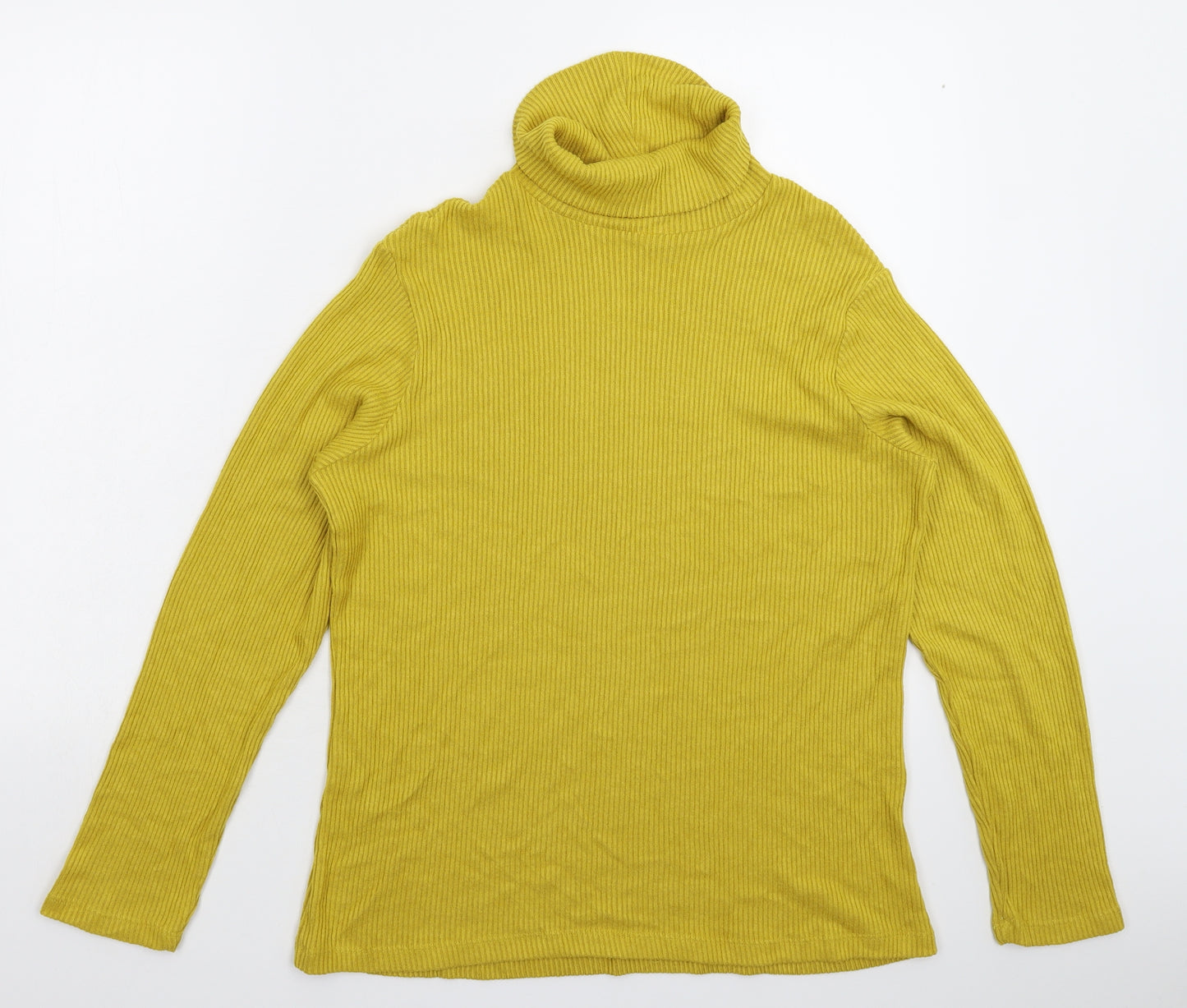 George Womens Yellow  Knit Pullover Jumper Size 16