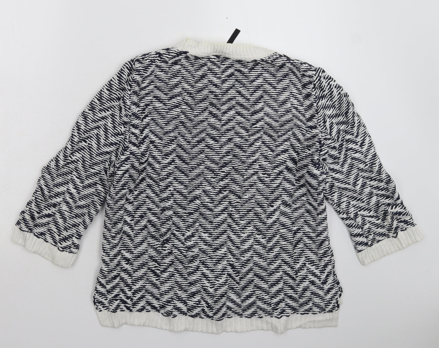 Topshop Womens Multicoloured Striped Knit Pullover Jumper Size 12