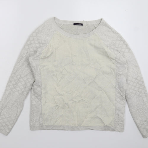 Promod Womens Grey  Knit Pullover Jumper Size S