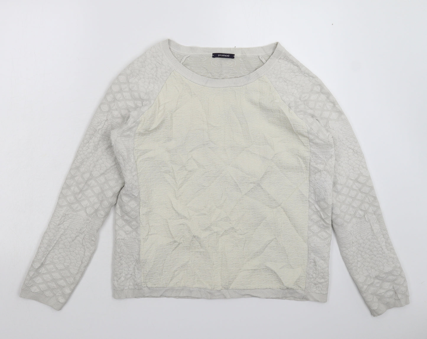 Promod Womens Grey  Knit Pullover Jumper Size S