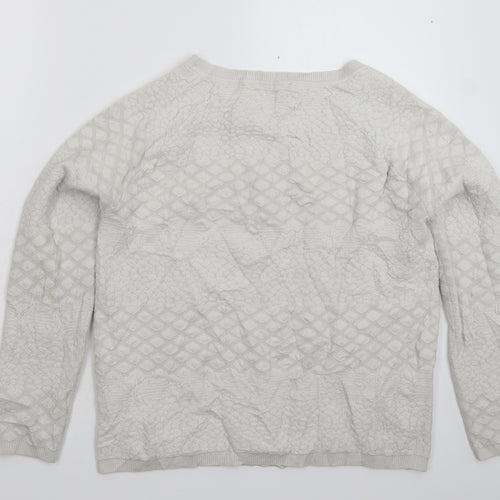 Promod Womens Grey  Knit Pullover Jumper Size S