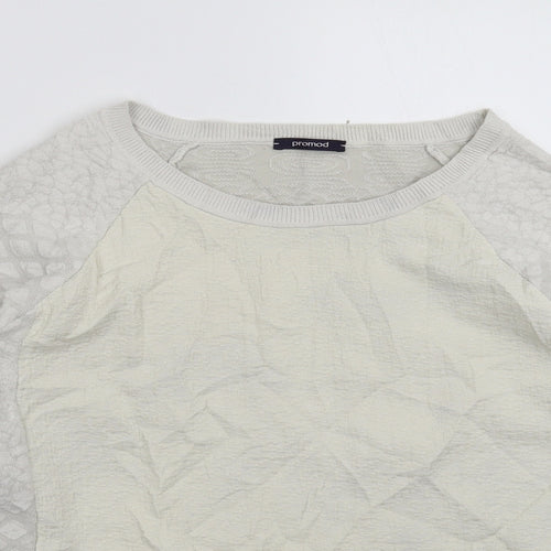 Promod Womens Grey  Knit Pullover Jumper Size S