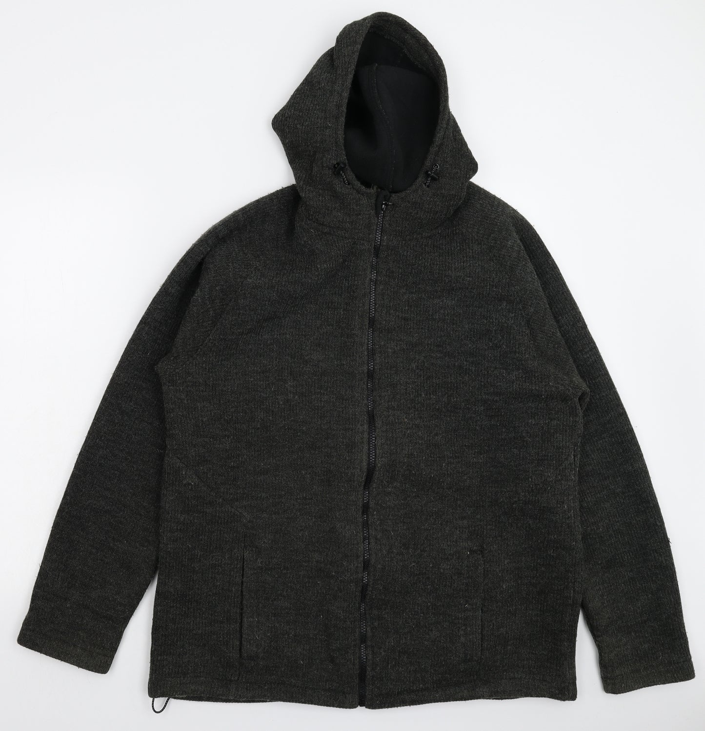 Mountain Warehouse Mens Grey  Fleece Jacket Coatigan Size L