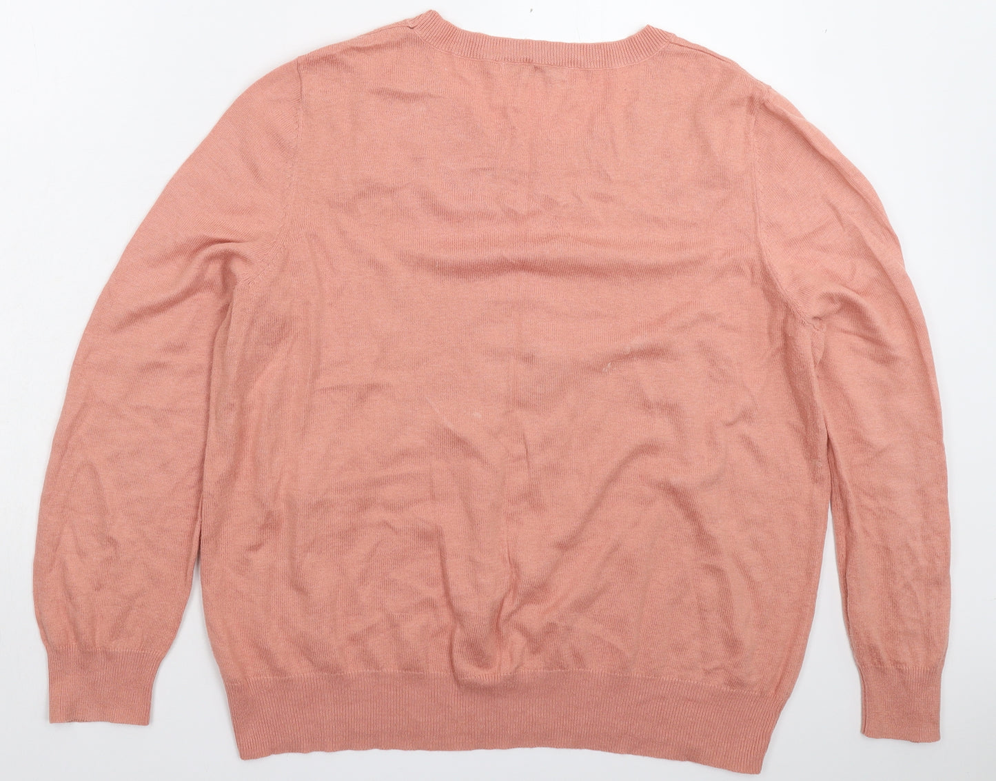 George Womens Pink  Knit Pullover Jumper Size 20