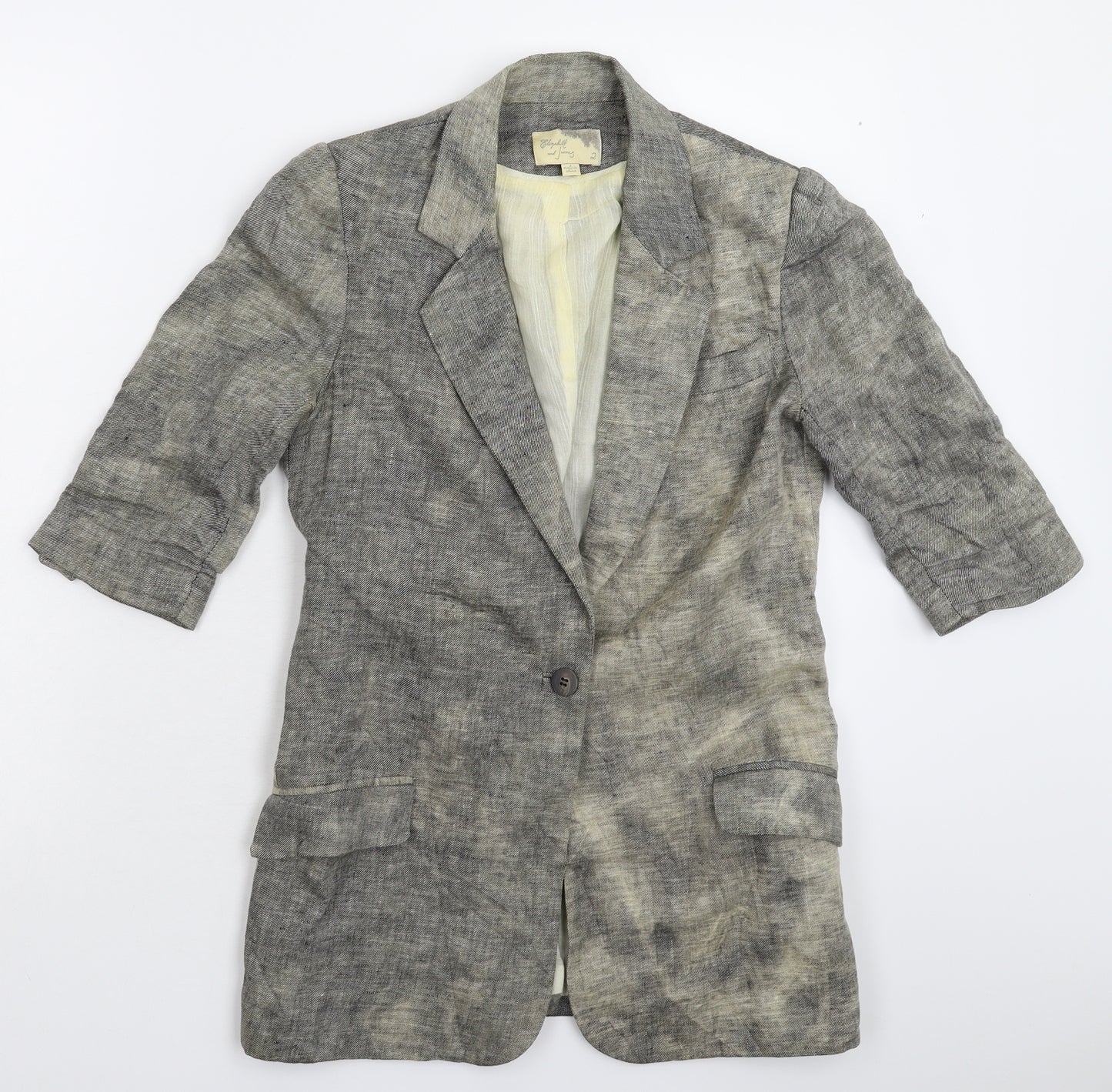 elizabeth and james Womens Grey   Jacket Suit Jacket Size S