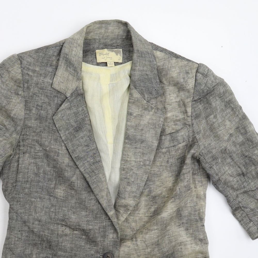 elizabeth and james Womens Grey   Jacket Suit Jacket Size S