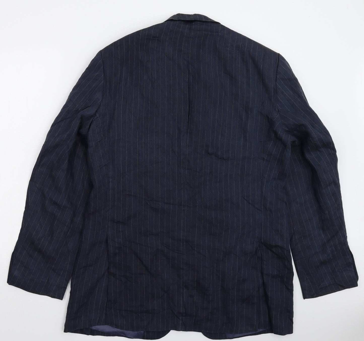 Marks and Spencer Mens Blue Striped  Jacket Suit Jacket Size 42