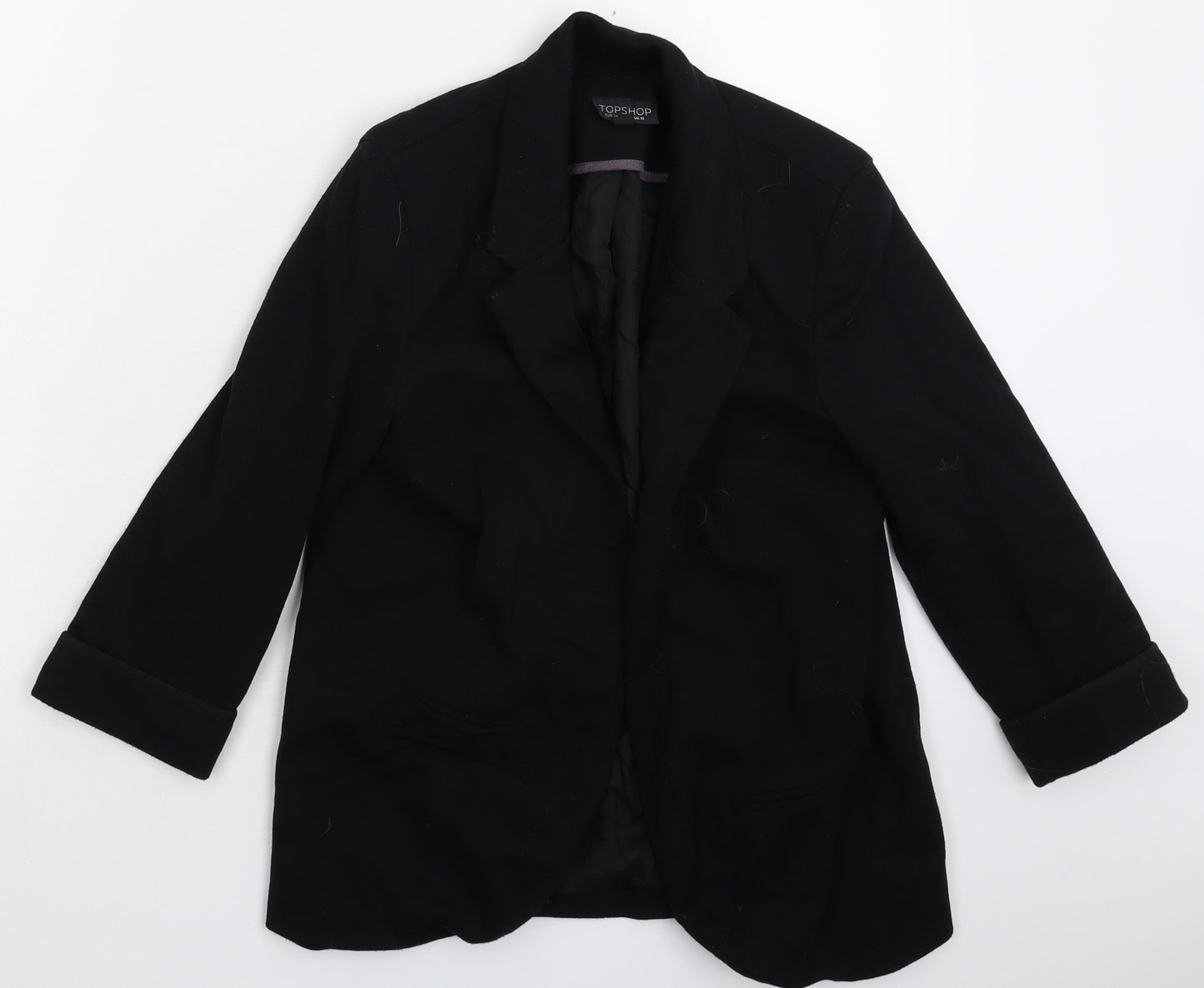 Topshop Womens Black   Jacket Blazer Size 10