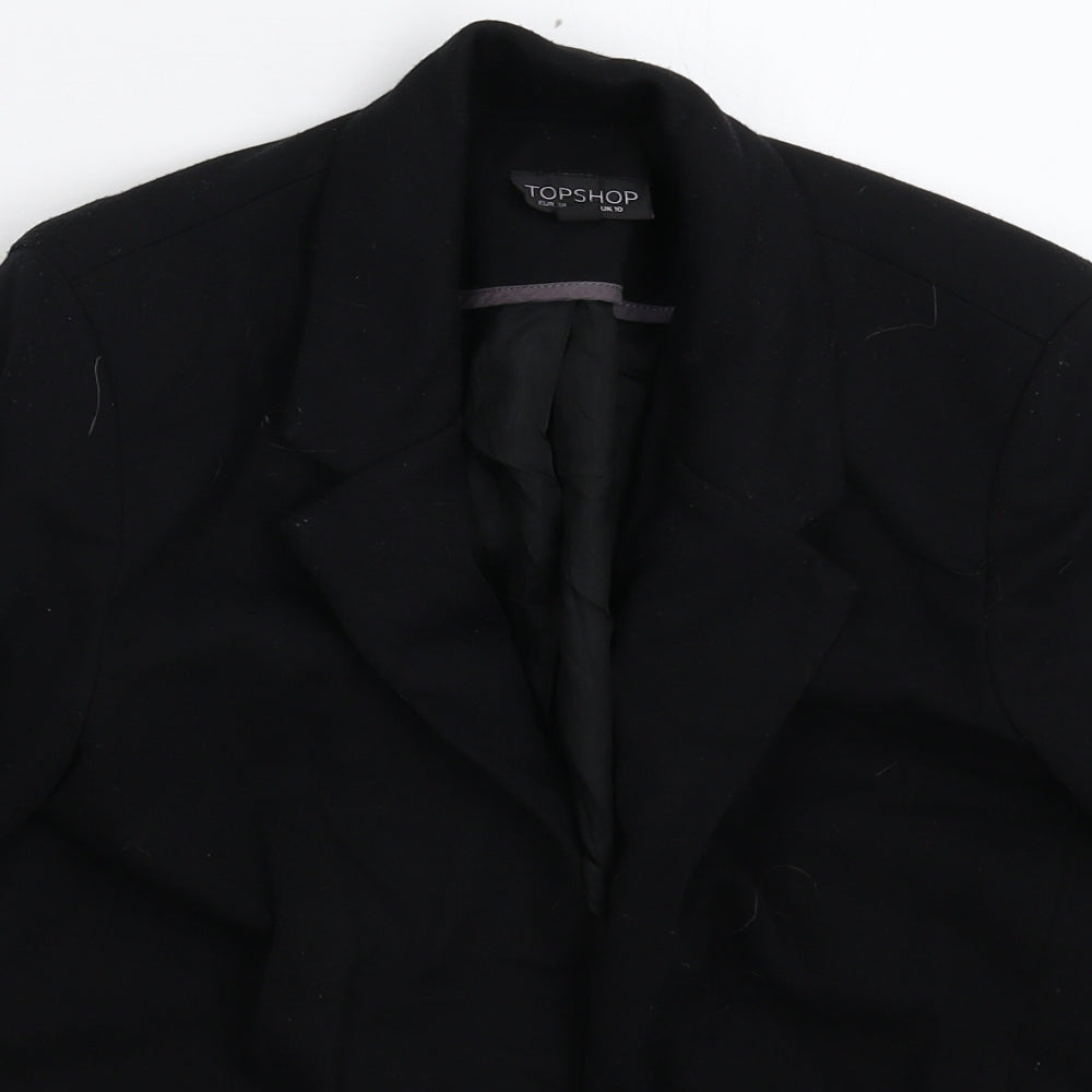 Topshop Womens Black   Jacket Blazer Size 10